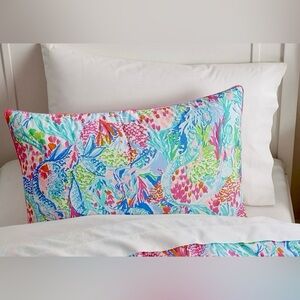 Lilly Pulitzer Pottery Barn Kids Standard Sham Mermaid's Cove mult available